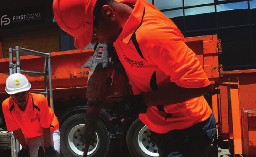 Firstcont workers at an industrial site